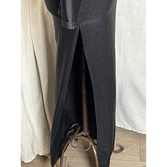 Fashion Nova Black Long Sleeve Backless Dress With Rhinestone Trim Evening  flaw - Picture 16 of 16